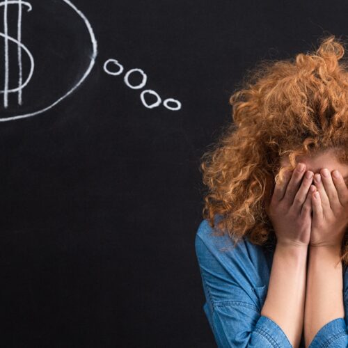 Woman frustrated by costly mistakes